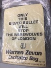 Warren Zevon Excitable Boy Werewolves Of London Promo Silver Bullet    ah Ooo    