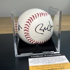Barack Obama   Joe Biden Signed Baseball President Autographed Case W holo Coa