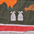 Asafo Flag Frankaa With Appliqu   Ghana 57x37 Inch