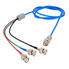 Triaxial 3-lug Trb Plug To 3x Bnc Male Out-shell Ground M17 176-00002 Cable 1 6 