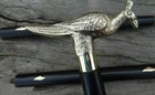 Antique Brass Designer Style Walking Stick Nautical Victorian Handle Wooden Cane
