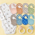 Baby Closet Dividers - Size Tag - 8-piece Plastic Baby Clothes Organizer Hang   