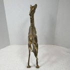 Large Vintage Brass Rearing Horse Statue - 14  Tall X 12  Long - Aged Patina