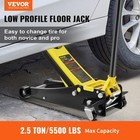 Low Profile Floor Jack 2 5 Ton Heavy Duty Steel Dual Piston Rapid Pump