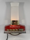 Vintage Budweiser Beer Lighted Sign Anheuser Busch King Clydesdales Wall Sconce