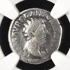 Roman Empire Marcus Aurelius Ar Silver Denarius Ad 161-180 Ngc Certified Genuine