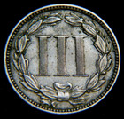 1881 3 Cent Nickel Piece Choice Details With Visible Pillar Lines - Lot 382