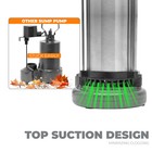 Xtremepowerus 3 4hp Submersible Sump Pump Sub Pump 5500 Gph Cast Iron Impeller