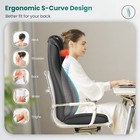 Snailax Shiatsu Neck Back Massager With Heat  Massage Chair Pad With Compression