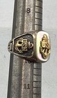 Wwii Us Navy Mother Of Pearl  Sterling   12k Gf Ring  Dolan   Bullock  99