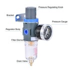1 4 Inch Npt Air Filter Pressure Regulator  Water-trap Air Tool Compressor Fi   