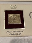 6 Space Achievement Stamps  Gold Replica First Day Of Issue Worn Envelopes