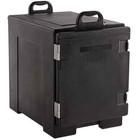 Choice Black Front Loading Insulated Food Pan Carrier     5 Full-size Pan Max Capa