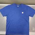 Carhartt K87 Pocket Tshirt Medium New Bundle Pair 2 Blue White Loose Classic 