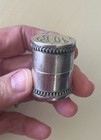 Antique Sterling Silver C  D   Peacock  Thread Holder Sewing 1900 Chicago  26g