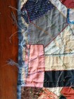 Vintage Handmade Patchwork Crazy Quilt   Embroidered  86 X 68    As Is  Crafts