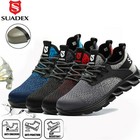 Suadex Steel Toe Shoes For Men Women Indestructible Safety Work Tennis Shoes