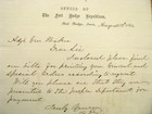Iowa Civil War  General Nathaniel Baker Order Letter 1864