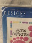 New Janlynn Baby Footprints Counted Cross Stitch Kit Birth Announcement Girl Boy