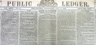 July 4  1849 Newspaper W Declaration Of Independence Printed On The Front Page