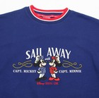 Disney Cruise Line  sail Away  Crewneck Sweatshirt Captain Mickey And Minnie M