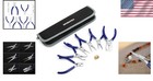 7-piece Ergonomic Jewelry Pliers Set With Compact Pouch For Craft Lovers