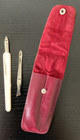 Vintage Manicure Nail Set Ivory-look 4 Piece With Case