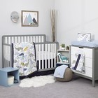  Dreamer Little Dinosaurs 8 Piece Nursery Crib Bedding Set  Navy 