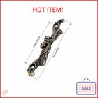 Dophee 10pcs Antique Brass Decorative Pull Handle For Mini Jewelry Box Drawer Ca