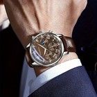 Fashion Men Business Watches Casual Leather Strap Quartz Watch For Men