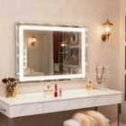 19 x15  Vanity Mirror With Lights 3 Color Modes  Touch Control For Bedroom