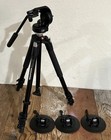 Manfrotto 190xb Tripod W  128rc Head  3 Stabilizing Feet And Carrying Case