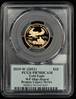 2019-w G 10 1 4 Oz Gold Eagle Proof Reagan Wp Mint Hoard -pcgs Pr 70 Dcam- G6134
