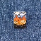 Monument Valley Enamel Lapel Pin Utah Arizona Desert Nature Gift Travel Souvenir