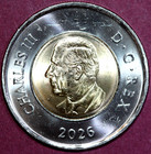 Canada  2026   Toonie 2 Dollars  Charles Iii Cn Tower Ann  -foreign Coin-28mm i 