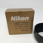 Nikon Hn-24 Metal Lens Hood Shade For 85mm 1 8d 70-210mm F 4 Lens Camera Vtg Box