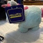 Kellytoy Unicorn Stuffed Animal Light Blue Pink Huggable Cuddly Toy