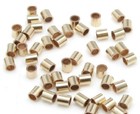14k Gold Filled 2x2mm Crimp Tube Beads 25pcs For Jewelry Making Wire Ends