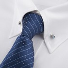 2 Pcs Men s Silver Necktie Tie Clip Formal Shirt Collar Pin Bar Brooch Jewelry 