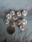 Lot Of 8 22 Mm Designer Button Chanel Button Replacement Button Gold Tone 