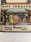Vintage 1930s Bond Street Philip Morris Pipe Tobacco Empty Litho Pocket Tin Nice