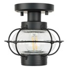 Porch Ceiling Light Fixture  Outdoor Flush Mount 5 Inch   7 5 Inch Black