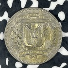 1944 Dominican Republic 5 Centavos Lot c9079 Silver  Nice 