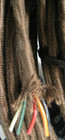 10  Vintage Brown Cloth Wire 5 Cond Restoration Radio Telephone Telegraph Cable