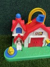 Vintage Fisher-price Little People Farm Barn 1987 W  Duck Dog Horse Figures