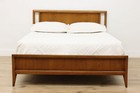 Midcentury Modern 60s Vintage Walnut Full Or Double Size Bed  52130