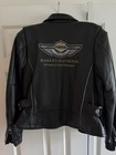 Harley-davidson 100th Anniversary 1903-2003 Black Leather Jacket