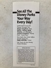2003 Disney World Park Hopper Parking Pass Flyer Magic Carpet Ticket