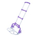 Portable Luggage Folding Push Cart Travel Shopping Trolley Purple 170lb Max Load