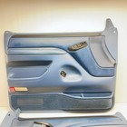 92-96 Obs Xlt Door Panels Ford F150 F250 F350 Bronco Power Windows Blue Oem